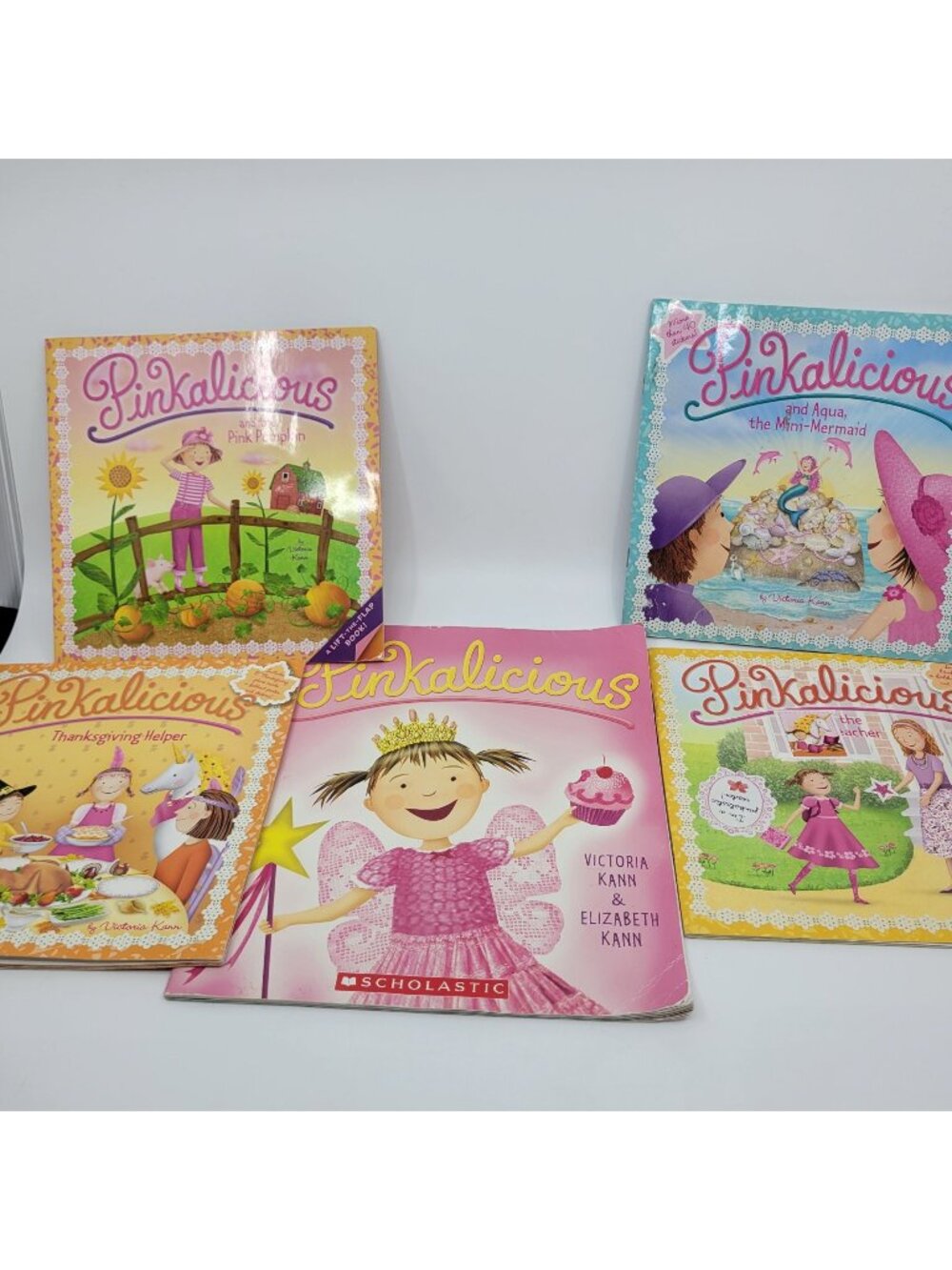 PINKALICIOUS Lot of 5 Children's Books by Victoria Kann - BB246